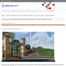Lernbaustein im LVR-Industriemuseum Schiffshebewerk Henrichenburg
